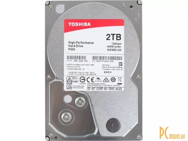 Жесткий диск 2TB Toshiba HDWD120UZSVA SATA-III